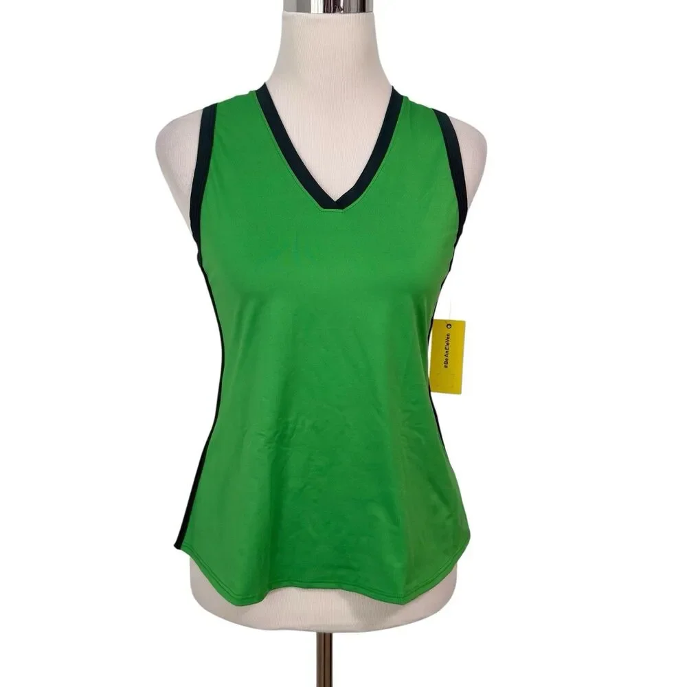 EleVen by Venus Williams Top Women’s Island Green Walk the Line Tank Small - Picture 9 of 10